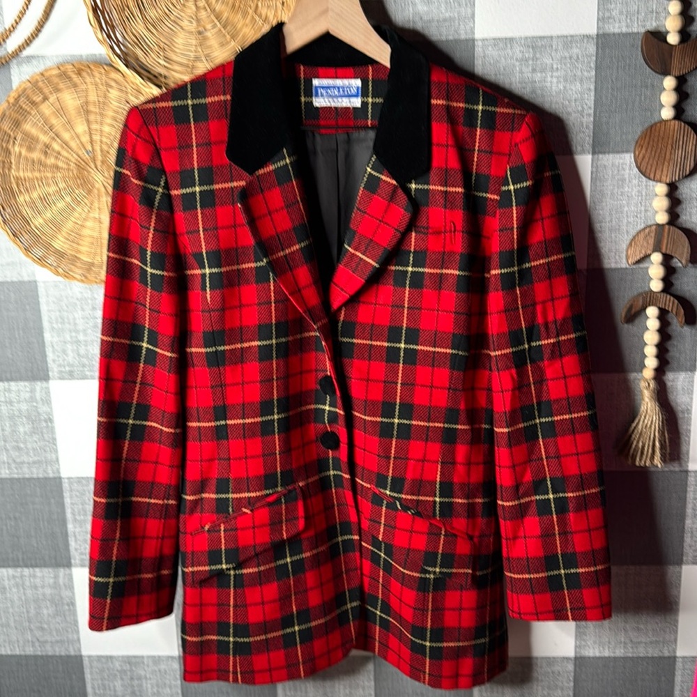 Vtg Pendleton Blazer Holiday